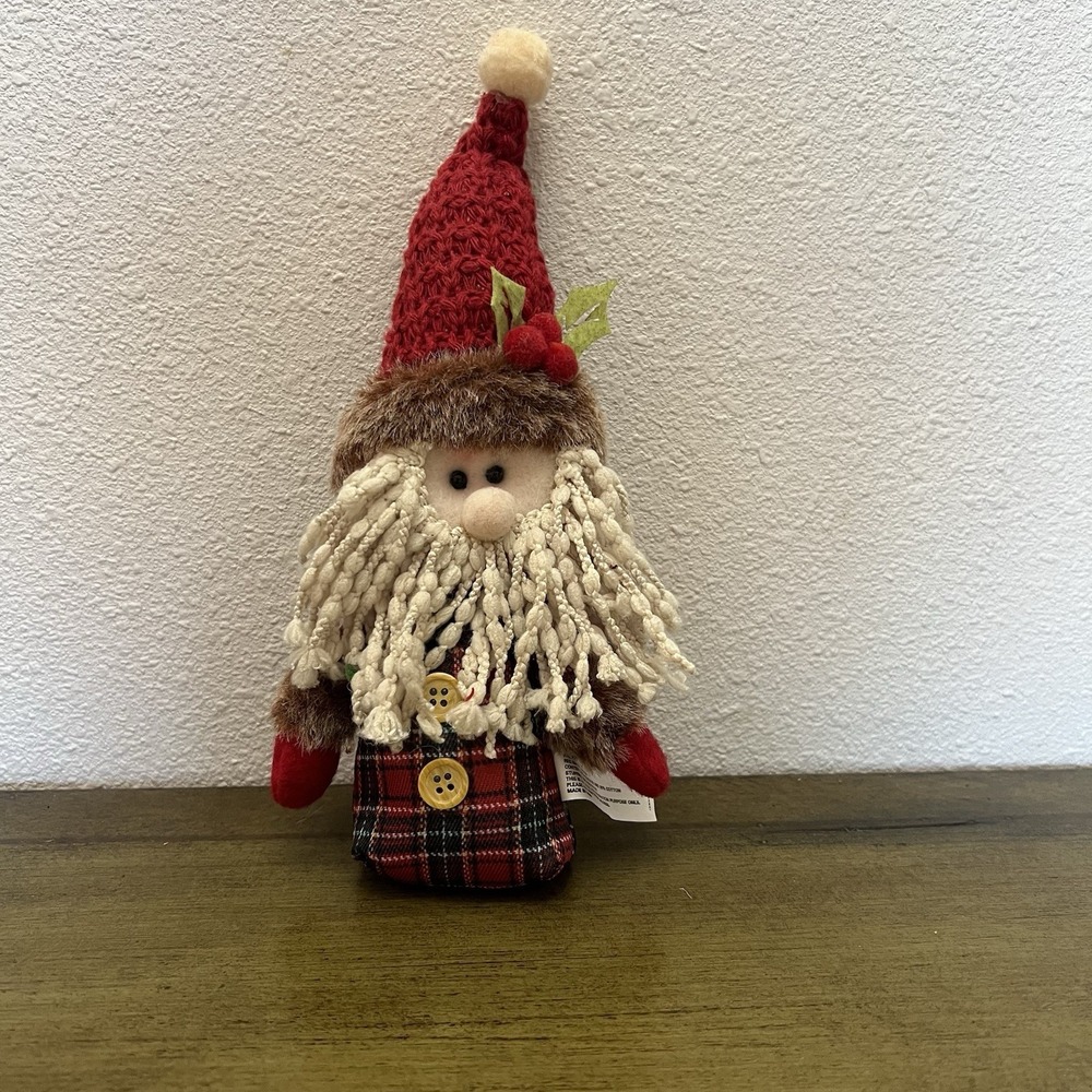 Folk Art‎ Stuffed  Santa Claus Christmas Holiday Decor